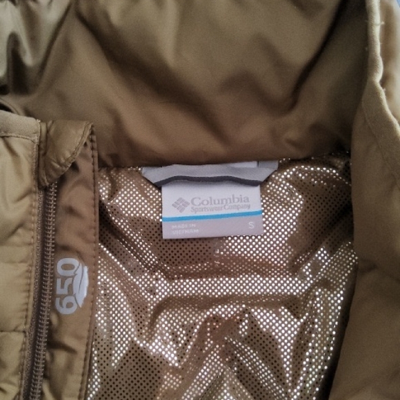 Columbia Tan Quilted Lightweight Down Jacket - Picture 4 of 5
